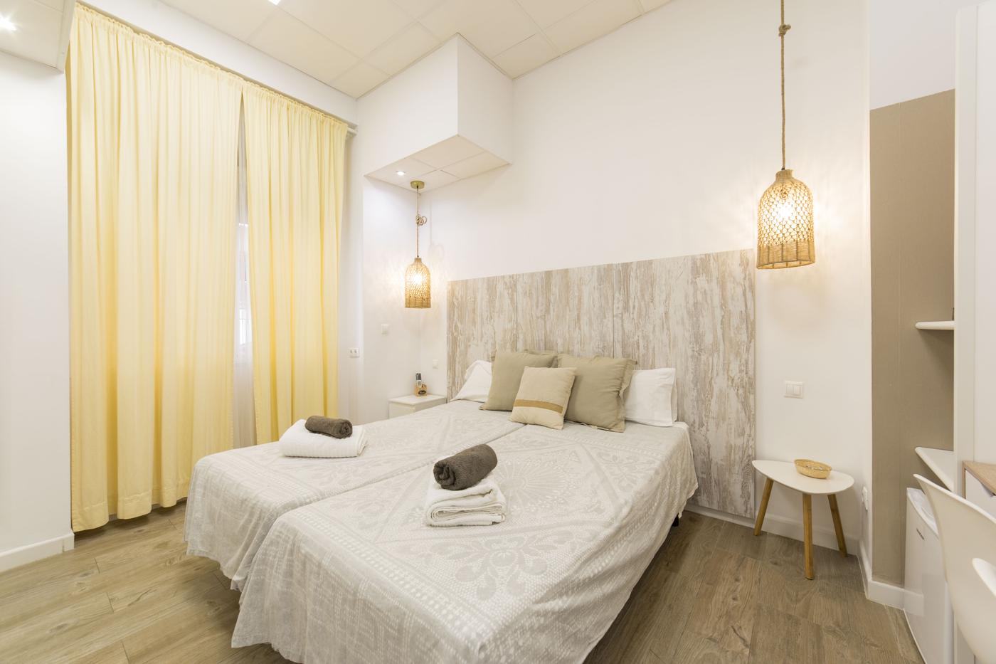 Dormitorio del apartamento Qurtuba Jamín