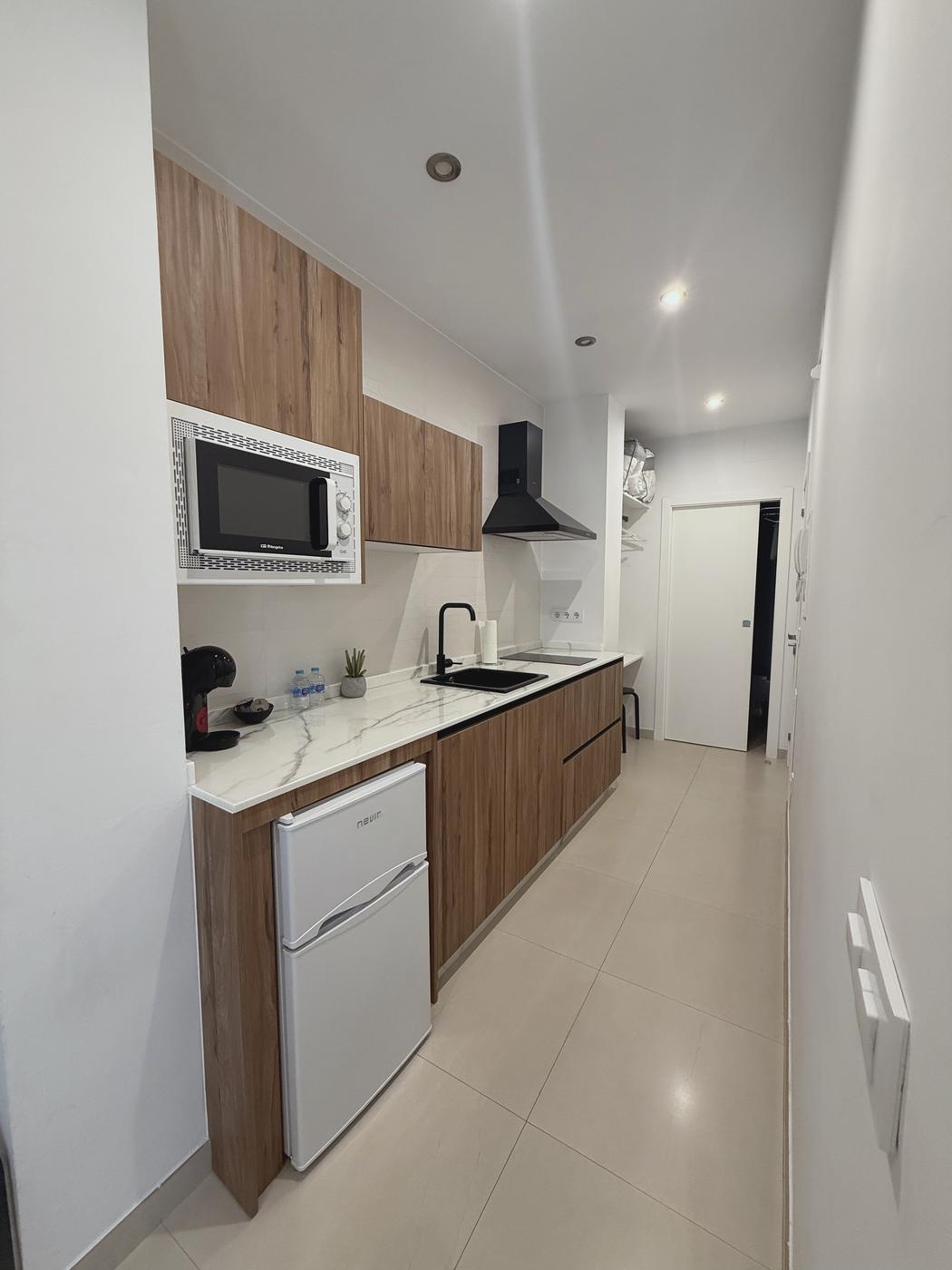 Cocina del apartamento Quercus Alcornoque