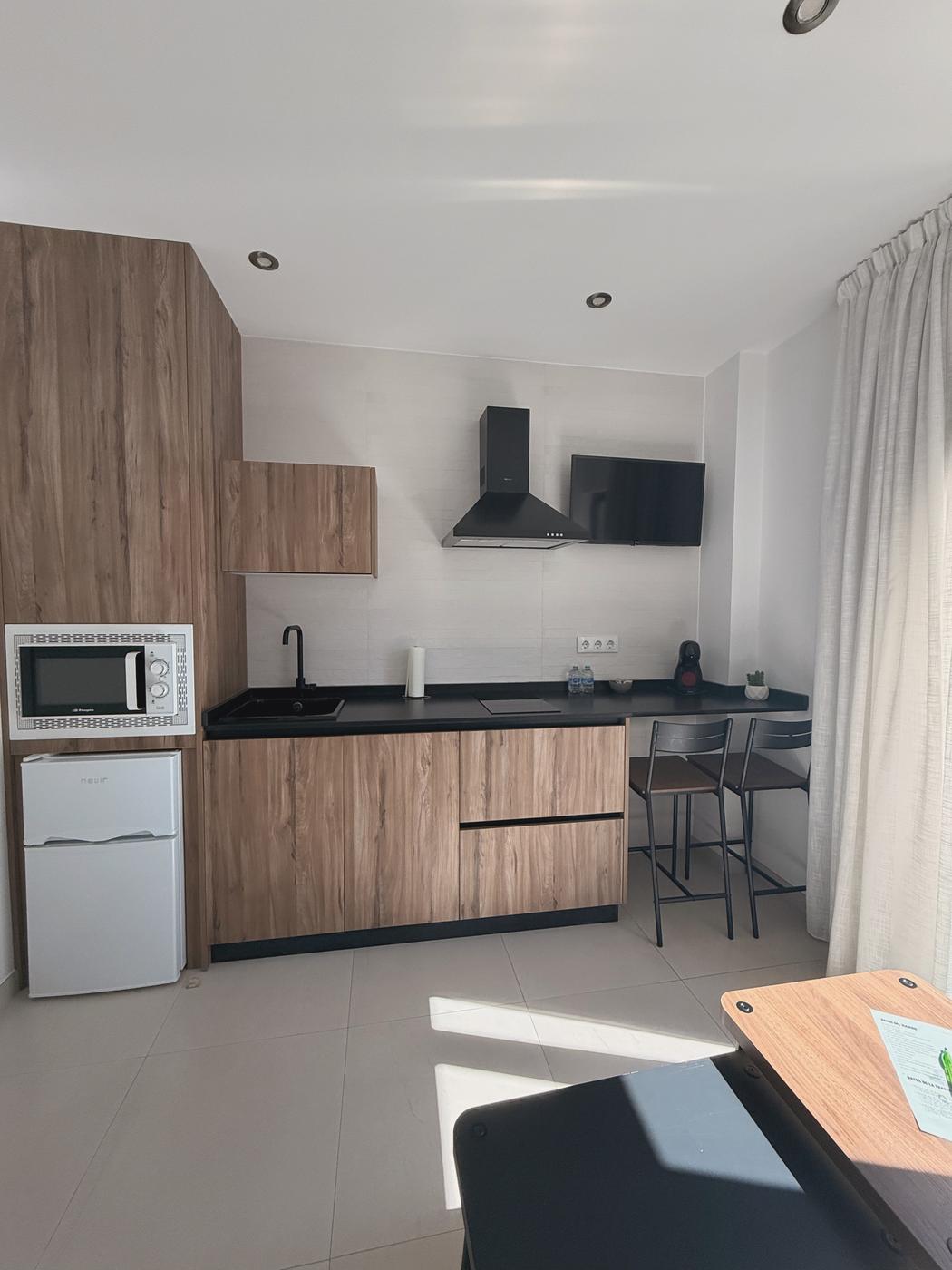 Cocina del apartamento Quercus Roble